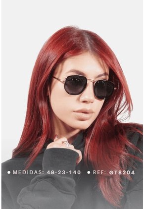 GAFAS DE SOL UNISEX WANDERTH FILTRO UV400 CON LENTES POLARIZADOS-NEGRO-DORADO-GT8204