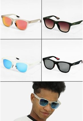 GAFAS DE SOL UNISEX WANDERTH FILTRO UV400 CON LENTES POLARIZADOS -NEGRO-ROJO-S11101