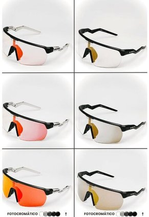 GAFA CICLISMO Y DEPORTES WANDERTH STRONG S DE UN SOLO LENTE FOTOCROMANTICO NEGRO-PLATEADO