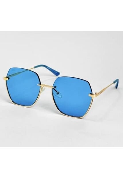 GAFAS DE SOL UNISEX WANDERTH FILTRO UV400 CON LENTES POLARIZADOS -CELESTE-DORADO-JS8563