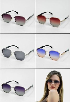 GAFAS DE SOL UNISEX WANDTHER FILTRO UV400 CON LENTES POLARIZADOS PLATEADO-VINO-PS31064