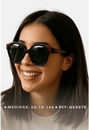 GAFAS DE SOL UNISEX WANDERTH FILTRO UV400 CON LENTES POLARIZADOS-NEGRO-PLATEADO-GS5070