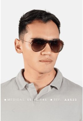 GAFAS DE SOL UNISEX WANDERTH FILTRO UV400 CON LENTES POLARIZADOS-DORADO-CAFE-A4523