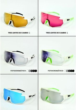 GAFA CICLISMO Y DEPORTES WANDERTH ROCKET BLANCO-VERDE FOTOCROMATICAS