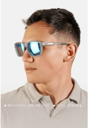 GAFAS DE SOL UNISEX WANDERTH FILTRO UV400 CON LENTES POLARIZADOS-GRIS-AZUL-S12104