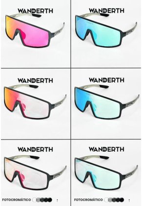 GAFA CICLISMO Y DEPORTES WANDERTH WIND DE UN SOLO LENTE FOTOCROMANTICO PLATEADO-FUCSIA