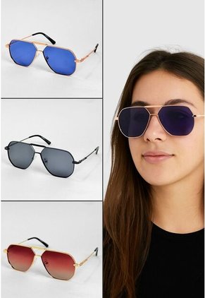 GAFAS DE SOL UNISEX WANDTHER FILTRO UV400 CON LENTES POLARIZADOS DORADO-AZUL-JS8556