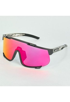 GAFA CICLISMO Y DEPORTES WANDERTH GIRO DE UN SOLO LENTE DE COLOR PLATEADO-ROSA