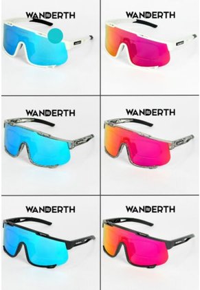 GAFA CICLISMO Y DEPORTES WANDERTH GIRO DE UN SOLO LENTE DE COLOR NEGRO-AZUL