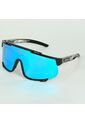GAFA CICLISMO Y DEPORTES WANDERTH GIRO DE UN SOLO LENTE DE COLOR PLATEADO-AZUL de Wanderth