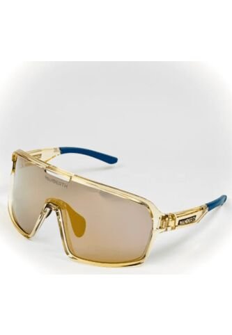 GAFA CICLISMO Y DEPORTES WANDERTH TIME RICE 2 DE UN SOLO LENTE DE COLOR DORADO-AZUL Wanderth