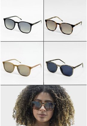 GAFAS DE SOL UNISEX WANDERTH FILTRO UV400 CON LENTES POLARIZADOS-NEGRO-CAFE-UM6804