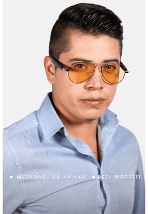 GAFAS DE SOL UNISEX WANDERTH BLUETOOTH-PLATEADO-AMARILLO-WD77711