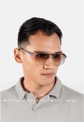 GAFAS DE SOL UNISEX WANDERTH FILTRO UV400 CON LENTES POLARIZADOS-PLATEADO-NEGRO-4533