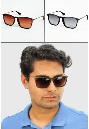 GAFAS DE SOL UNISEX WANDERTH FILTRO UV400 CON LENTES POLARIZADOS-PLATEADO-NEGRO-WA4187