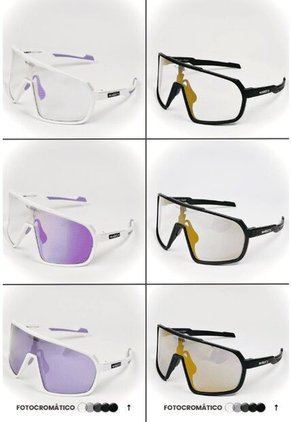 GAFA CICLISMO Y DEPORTES WANDERTH STRENGTH DE UN SOLO LENTE FOTOCROMATICO BLANCO-LILA