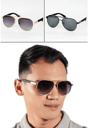 GAFAS DE SOL UNISEX WANDERTH FILTRO UV400 CON LENTES POLARIZADOS-DORADO-NEGRO-S15103
