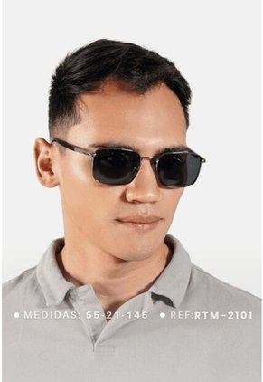 GAFAS DE SOL UNISEX WANDERTH FILTRO UV400 CON LENTES POLARIZADOS-PLATEADO-NEGRO-RTM-2101