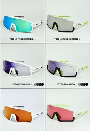 GAFA CICLISMO Y DEPORTES WANDERTH RAPTOR NEGRO-VERDE-TRANSPARENTE FOTOCROMATICAS