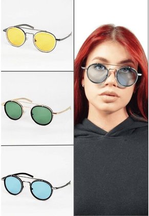 GAFAS DE SOL UNISEX WANDERTH FILTRO UV400 CON LENTES POLARIZADOS-DORADO-VERDE-4634H