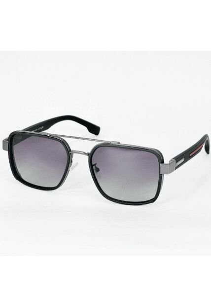 GAFAS DE SOL UNISEX WANDERTH FILTRO UV400 CON LENTES POLARIZADOS-NEGRO-PLATEADO-S15106