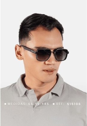 GAFAS DE SOL UNISEX WANDERTH FILTRO UV400 CON LENTES POLARIZADOS-NEGRO-GRIS-S15106