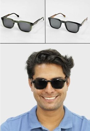 GAFAS DE SOL UNISEX WANDERTH FILTRO UV400 CON LENTES POLARIZADOS-NEGRO-VERDE-YHX8083