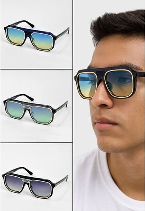 GAFAS DE SOL UNISEX WANDERTH FILTRO UV400 CON LENTES POLARIZADOS-NEGRO-AZUL-1850