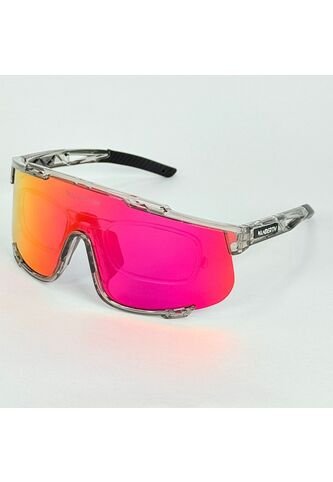 GAFA CICLISMO Y DEPORTES WANDERTH GIRO DE UN SOLO LENTE DE COLOR PLATEADO-ROSA Wanderth
