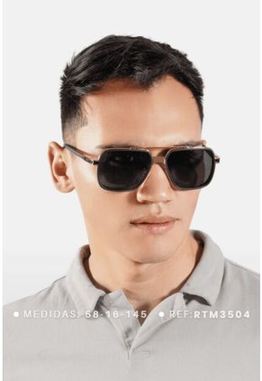 GAFAS DE SOL UNISEX WANDERTH FILTRO UV400 CON LENTES POLARIZADOS-PLATEADO-AZUL-RTM3504