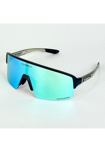 GAFA CICLISMO Y DEPORTES WANDERTH SPRINT DE UN SOLO LENTE FOTOCROMANTICO PLATEADO-AZUL