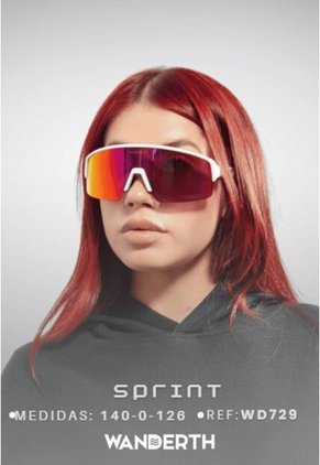 GAFA CICLISMO Y DEPORTES WANDERTH SPRINT DE UN SOLO LENTE FOTOCROMANTICO PLATEADO-AZUL