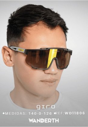 GAFA CICLISMO Y DEPORTES WANDERTH GIRO DE UN SOLO LENTE FOTOCROMANTICO PLATEADO-FUCSIA