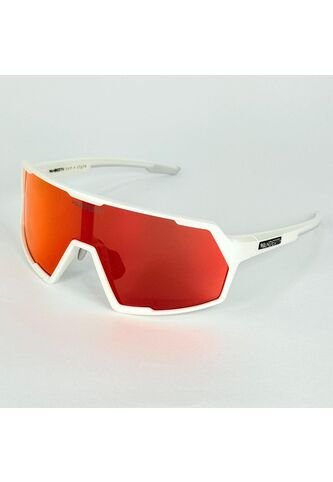 GAFA CICLISMO Y DEPORTES WANDERTH SPACE DE UN SOLO LENTE DE COLOR BLANCO-NARANJA Wanderth