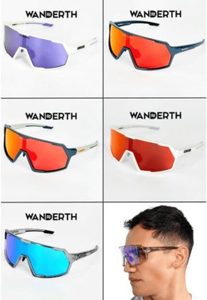 GAFA CICLISMO Y DEPORTES WANDERTH SPACE DE UN SOLO LENTE DE COLOR BLANCO-NARANJA