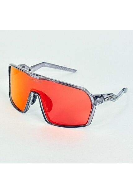 GAFA CICLISMO Y DEPORTES WANDERTH STRONG DE UN SOLO LENTE DE COLOR PLATEADO-NARANJA