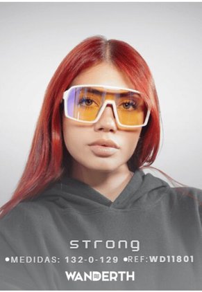 GAFA CICLISMO Y DEPORTES WANDERTH STRONG DE UN SOLO LENTE DE COLOR NEGRO-DORADO