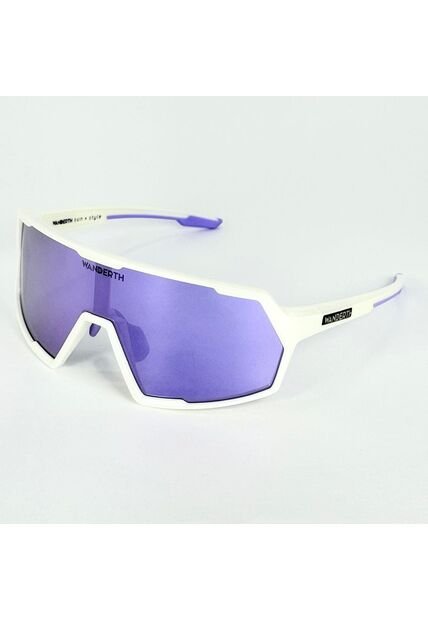 GAFA CICLISMO Y DEPORTES WANDERTH SPACE DE UN SOLO LENTE DE COLOR BLANCO-MORADO