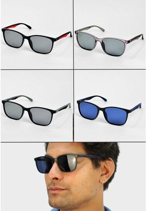 GAFAS DE SOL UNISEX WANDTHER FILTRO UV400 CON LENTES POLARIZADOS NEGRO-ROJO-R0013