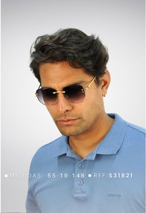 GAFAS DE SOL UNISEX WANDTHER FILTRO UV400 CON LENTES POLARIZADOS DORADO-NEGRO-S31821