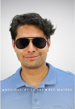 GAFAS DE SOL UNISEX WANDTHER FILTRO UV400 CON LENTES POLARIZADOS DORADO-VERDE-WA1002