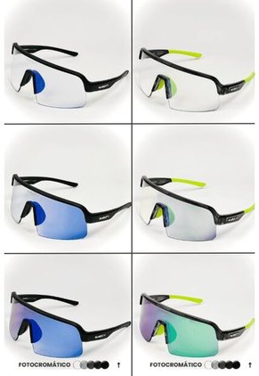 GAFA CICLISMO Y DEPORTES WANDERTH TIME RICE DE UN SOLO LENTE FOTOCROMANTICO NEGRO-VERDE