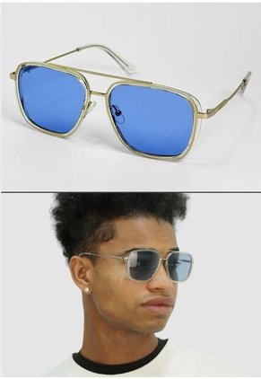 GAFAS DE SOL UNISEX WANDERTH FILTRO UV400 CON LENTES POLARIZADOS -AZUL-DORADO-1855