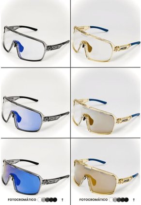 GAFA CICLISMO Y DEPORTES WANDERTH TIME RICE 2 DE UN SOLO LENTE FOTOCROMATICO DORADO-AZUL