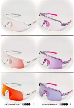 GAFA CICLISMO Y DEPORTES WANDERTH TIME RICE DE UN SOLO LENTE FOTOCROMANTICO FUCSIA-LILA