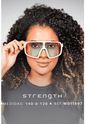GAFA CICLISMO Y DEPORTES WANDERTH STRENGTH DE UN SOLO LENTE DE COLOR BLANCO-LILA