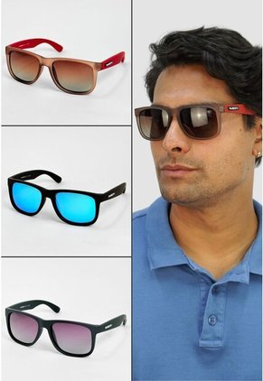 GAFAS DE SOL UNISEX WANDTHER FILTRO UV400 CON LENTES POLARIZADOS ROJO-BEIGE-WA4165