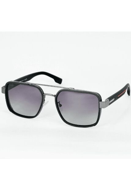 GAFAS DE SOL UNISEX WANDERTH FILTRO UV400 CON LENTES POLARIZADOS-NEGRO-PLATEADO-S15106