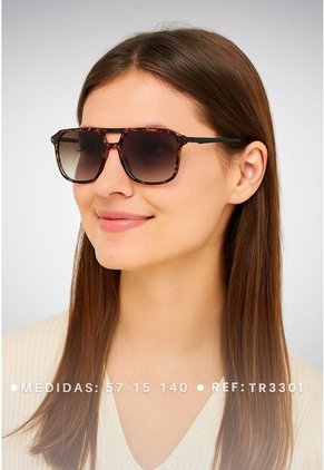 GAFAS DE SOL UNISEX WANDTHER FILTRO UV400 CON LENTES POLARIZADOS NEGRO-GRIS-TR3301