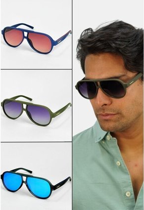 GAFAS DE SOL UNISEX WANDTHER FILTRO UV400 CON LENTES POLARIZADOS NEGRO-AZUL-S11110